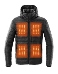 Phantom Men's Heated Jacket | Jet Black by Kelvin Coats