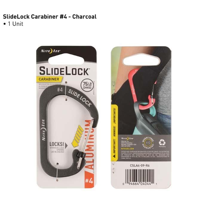 Load image into Gallery viewer, Nite Ize SlideLock Carabiner Aluminum #4
