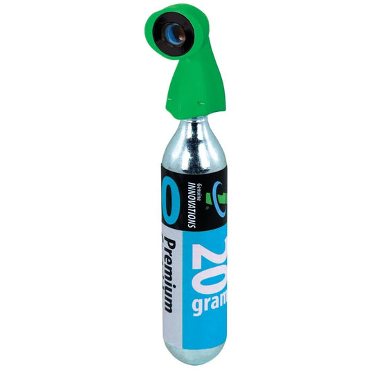 Genuine Innovations Microflate Nano Inflator: Includes 20g Threaded CO2 Cartridge