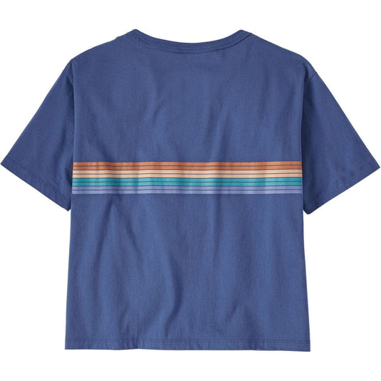 Patagonia Womens Ridge Rise Stripe Organic Easy Cut Tee