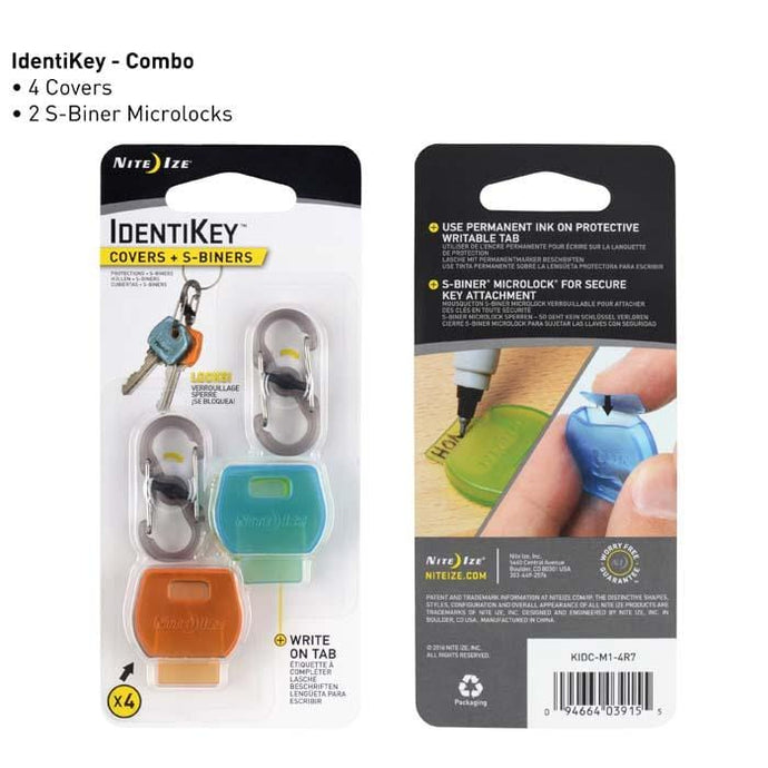 Nite Ize IdentiKey Covers + MicroLocks - Combo