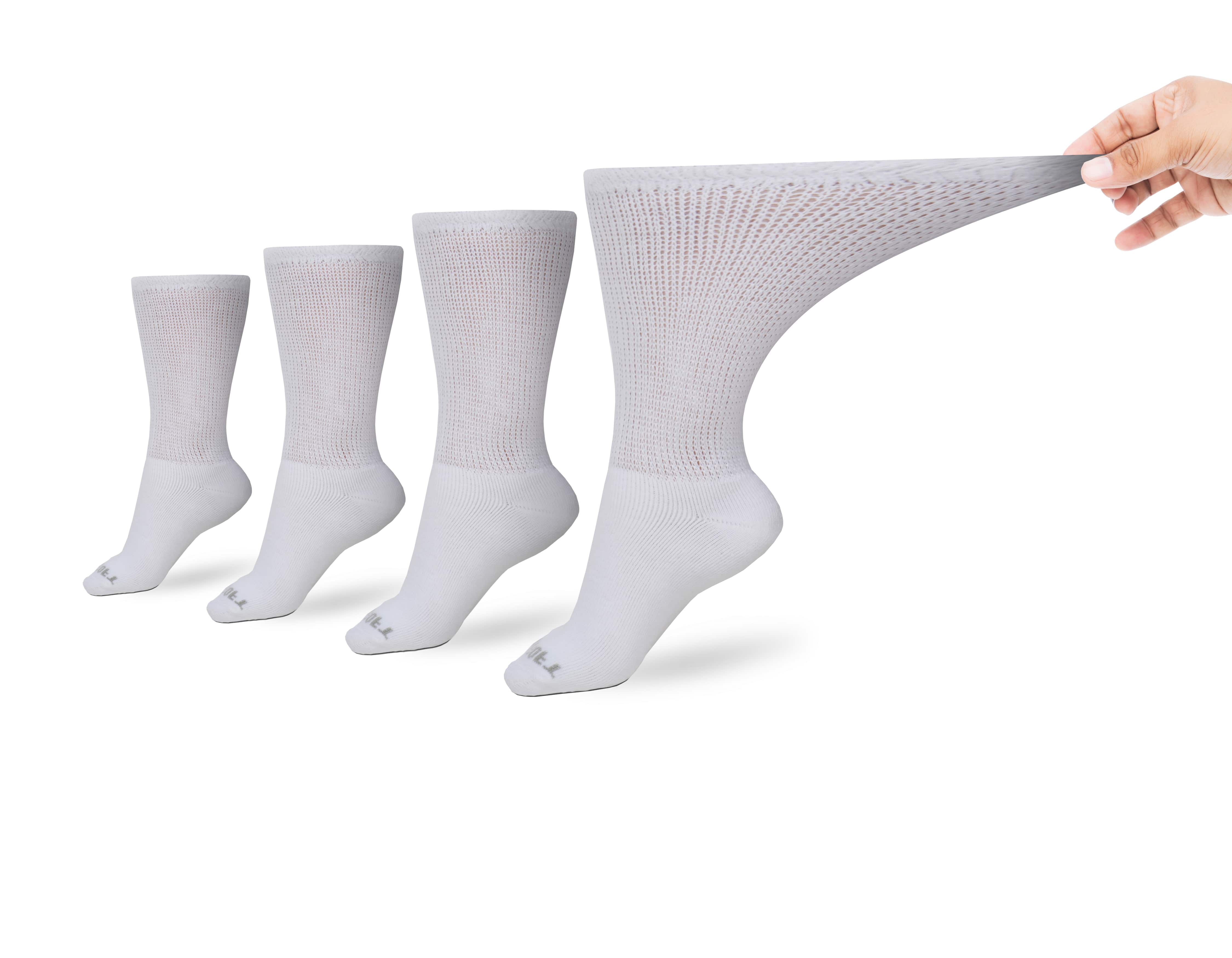 Women's Ultra-Soft Upper Calf Diabetic Socks (4 Pair) by DIABETIC SOCK CLUB