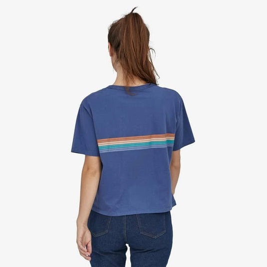 Patagonia Womens Ridge Rise Stripe Organic Easy Cut Tee