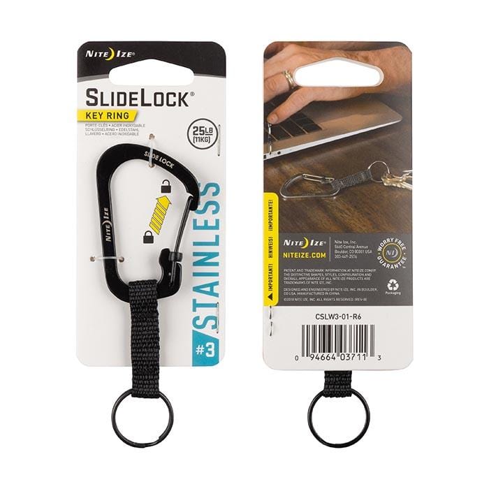 Load image into Gallery viewer, Nite Ize SlideLock Key Ring Stainless Steel
